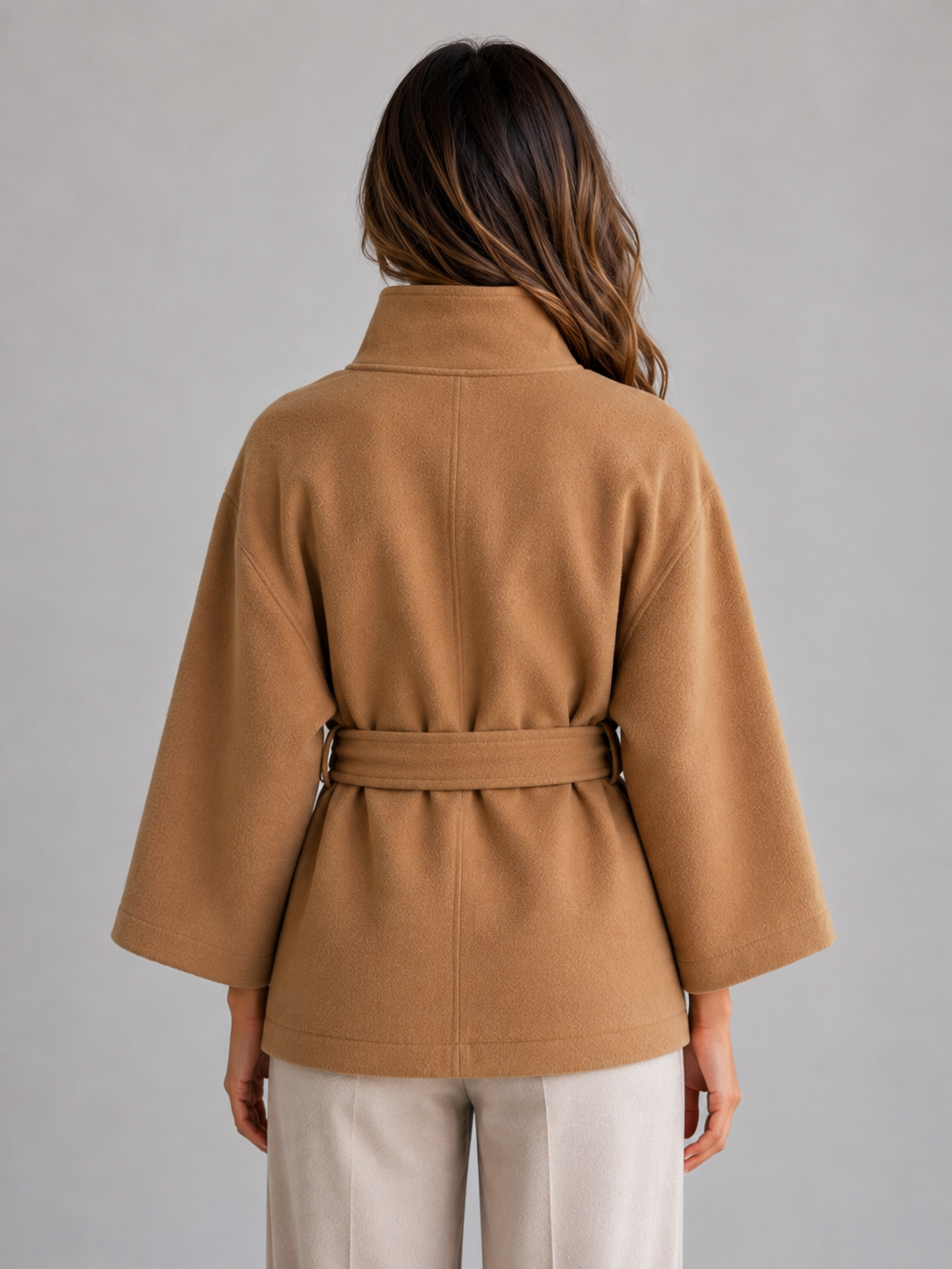 Women's Belted Cape Wrap Jacket