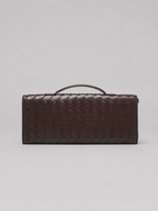 Women’s Woven Leather Look Clutch Bag – Timeless Elegant Design