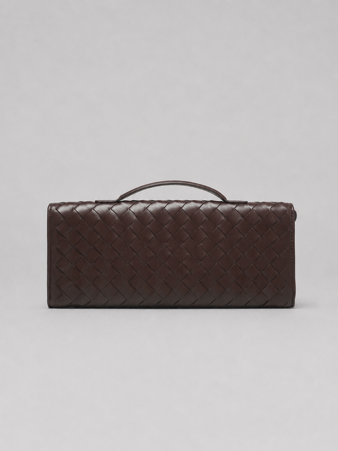 Women’s Woven Leather Look Clutch Bag – Timeless Elegant Design
