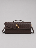 Women’s Woven Leather Look Clutch Bag – Timeless Elegant Design