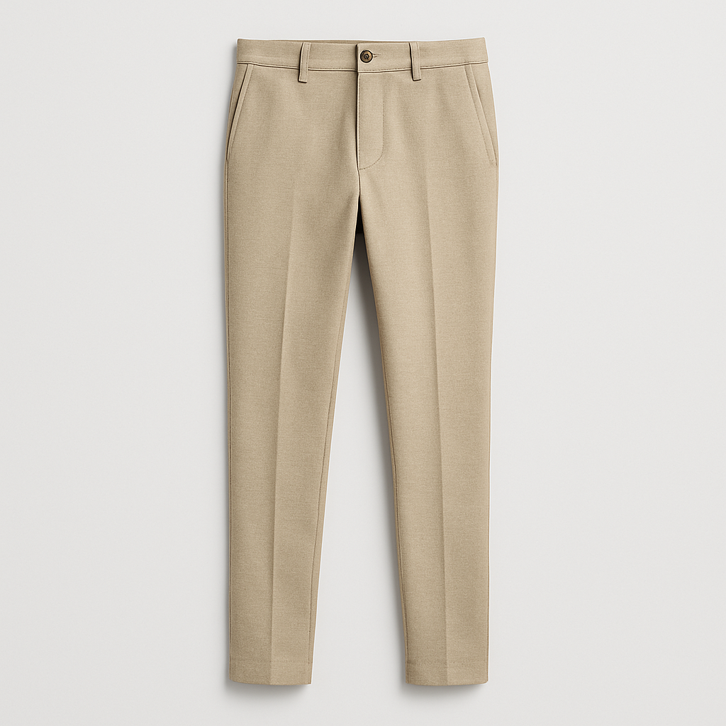 Chino Trousers Elastic Waist Regular Fit for Men