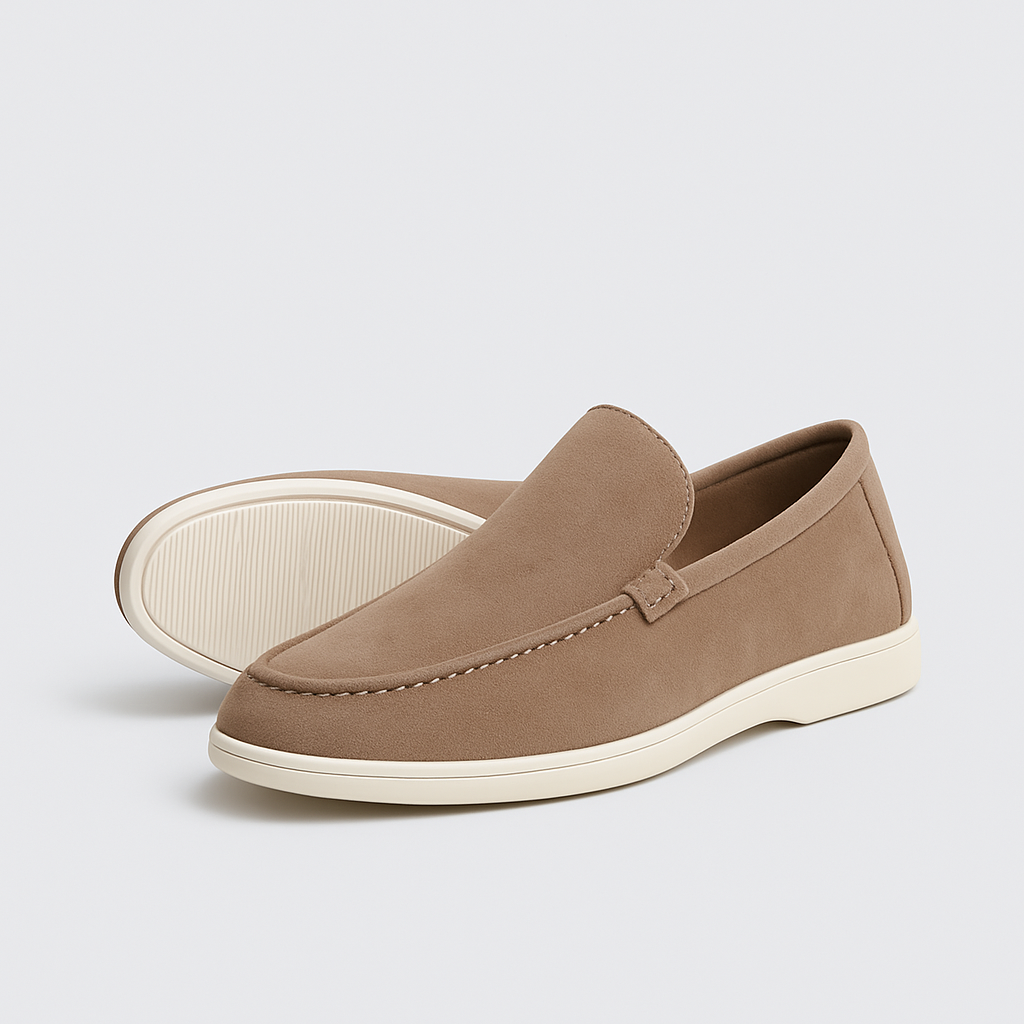 Suede Moccasin Loafers Handcrafted Slip-On for Men