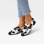 Women's Animal Print Metal Bit Loafers