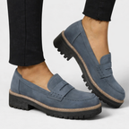 Women's Suede-Look Slip-On Walking Loafers