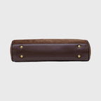 Women's Suede Shoulder Bag with Laptop Compartment