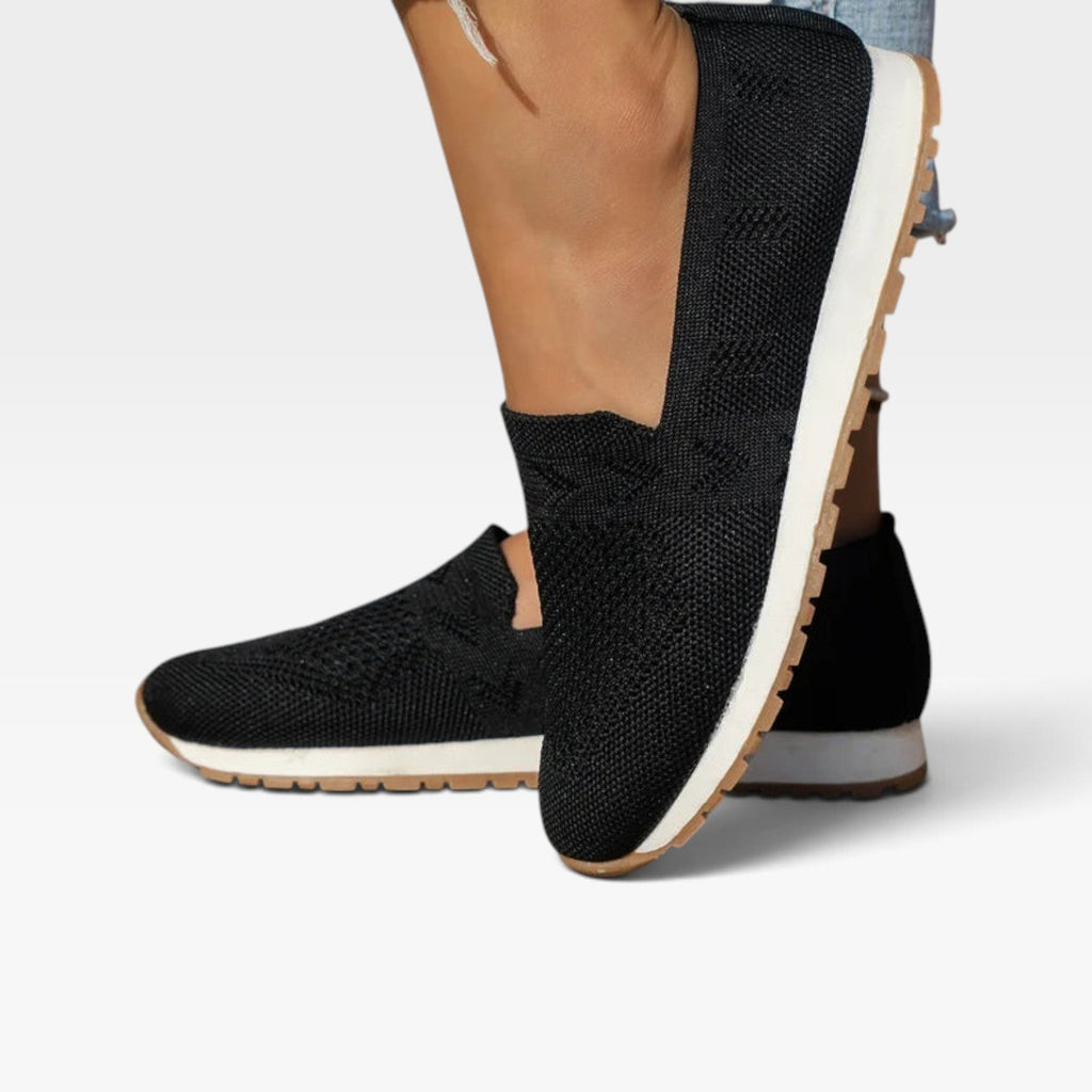Women's Breathable Knit Slip-On Sneakers