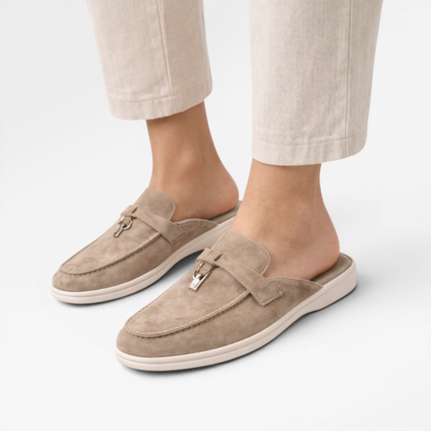 Women's Slip-On Suede Mules for Easy Comfort
