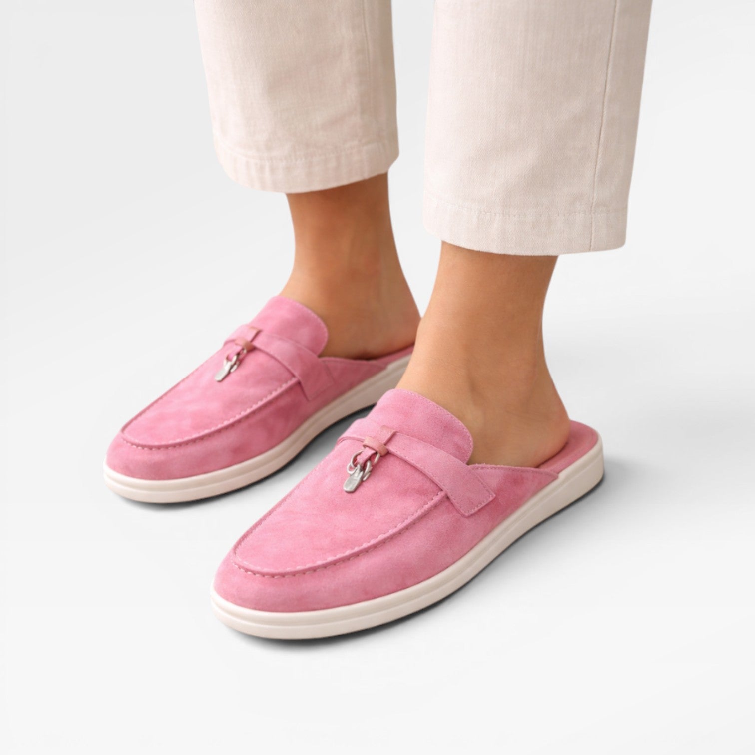 Women's Slip-On Suede Mules for Easy Comfort