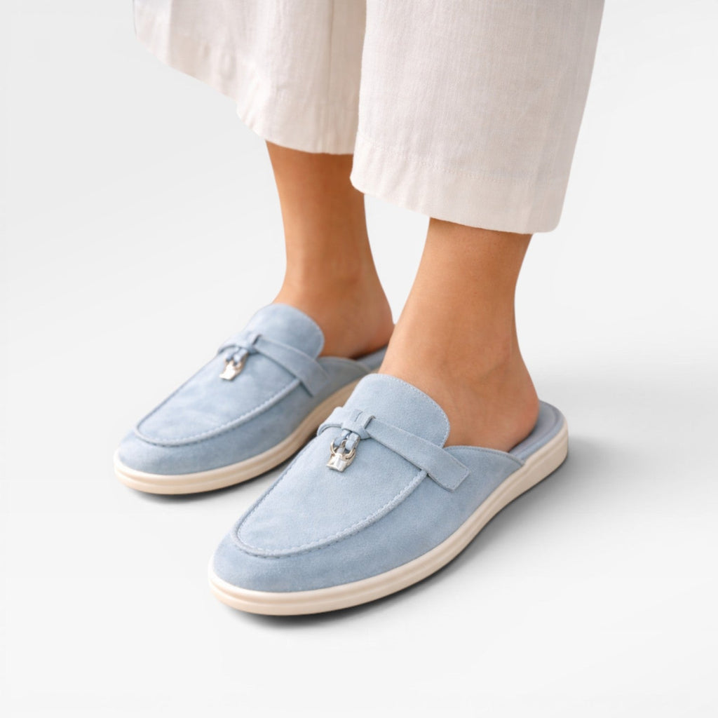 Women's Slip-On Suede Mules for Easy Comfort