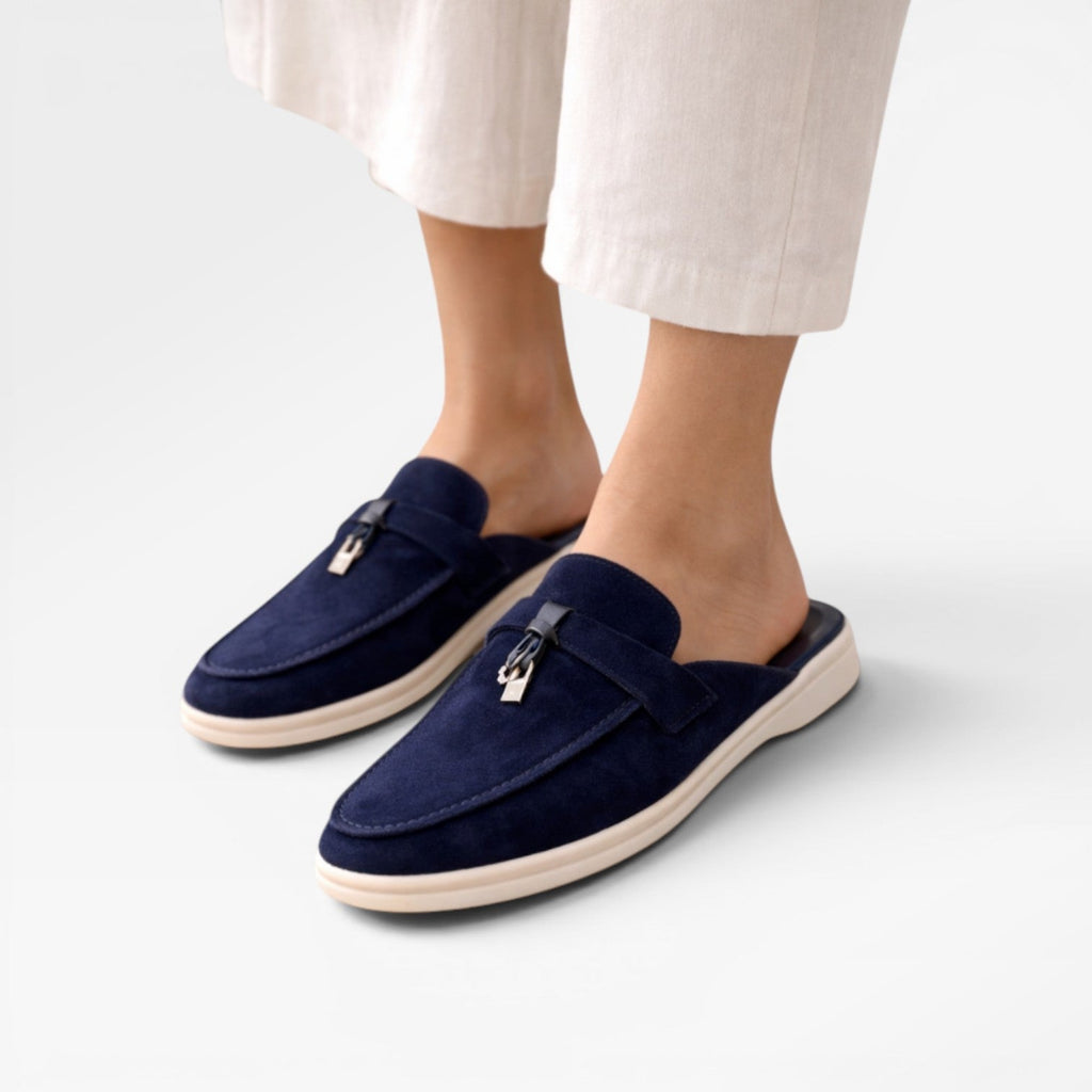 Women's Slip-On Suede Mules for Easy Comfort