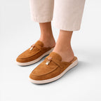Women's Slip-On Suede Mules for Easy Comfort