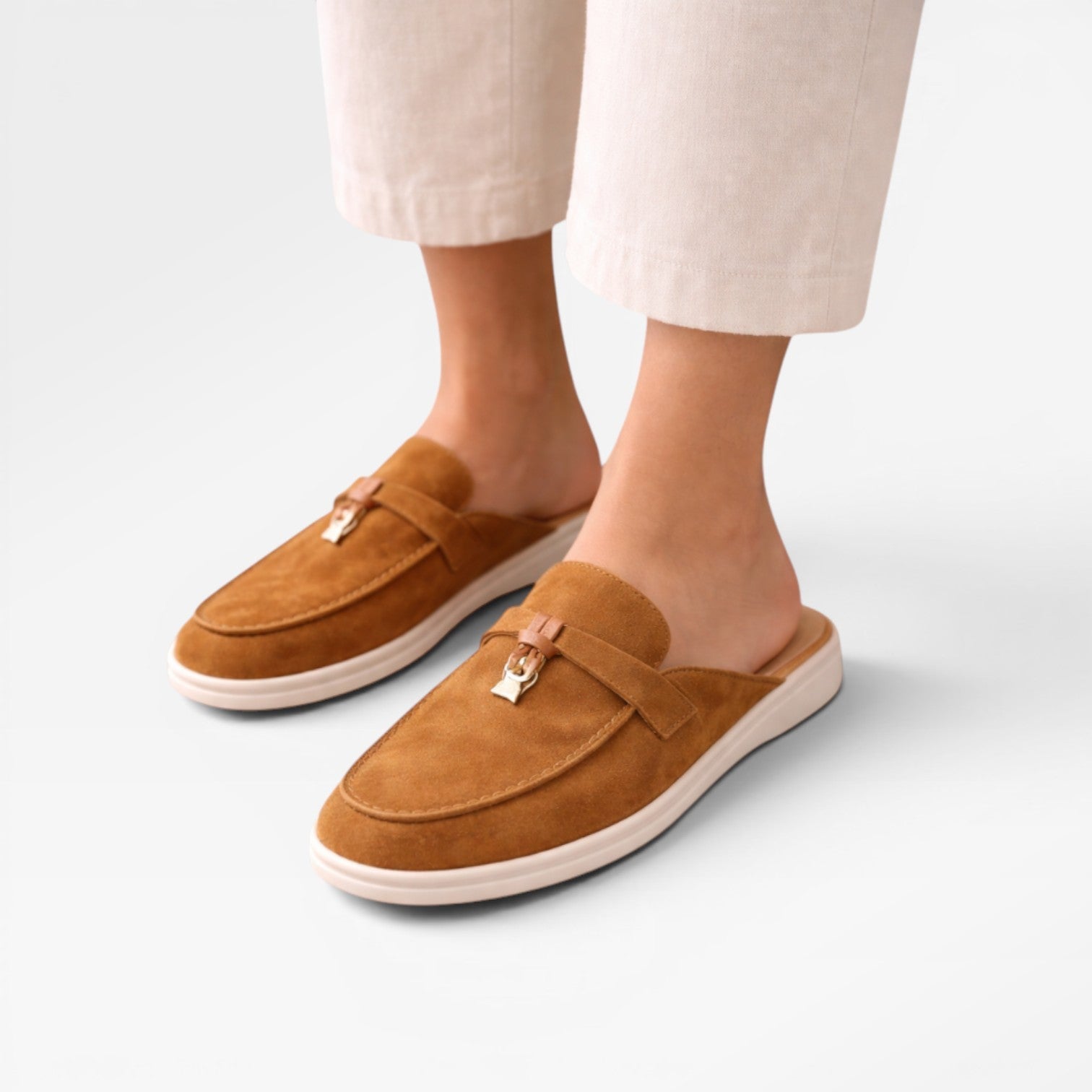 Women's Slip-On Suede Mules for Easy Comfort