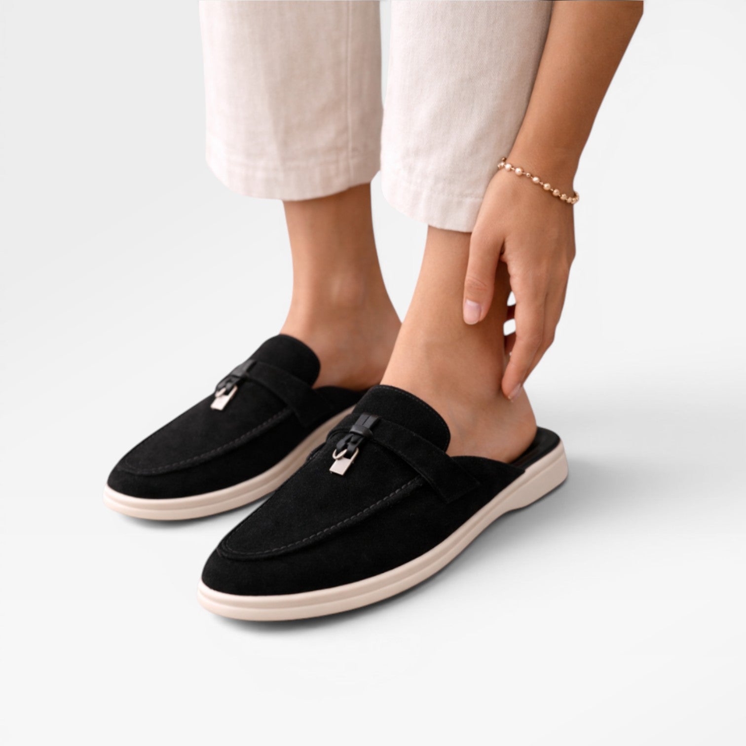 Women's Slip-On Suede Mules for Easy Comfort
