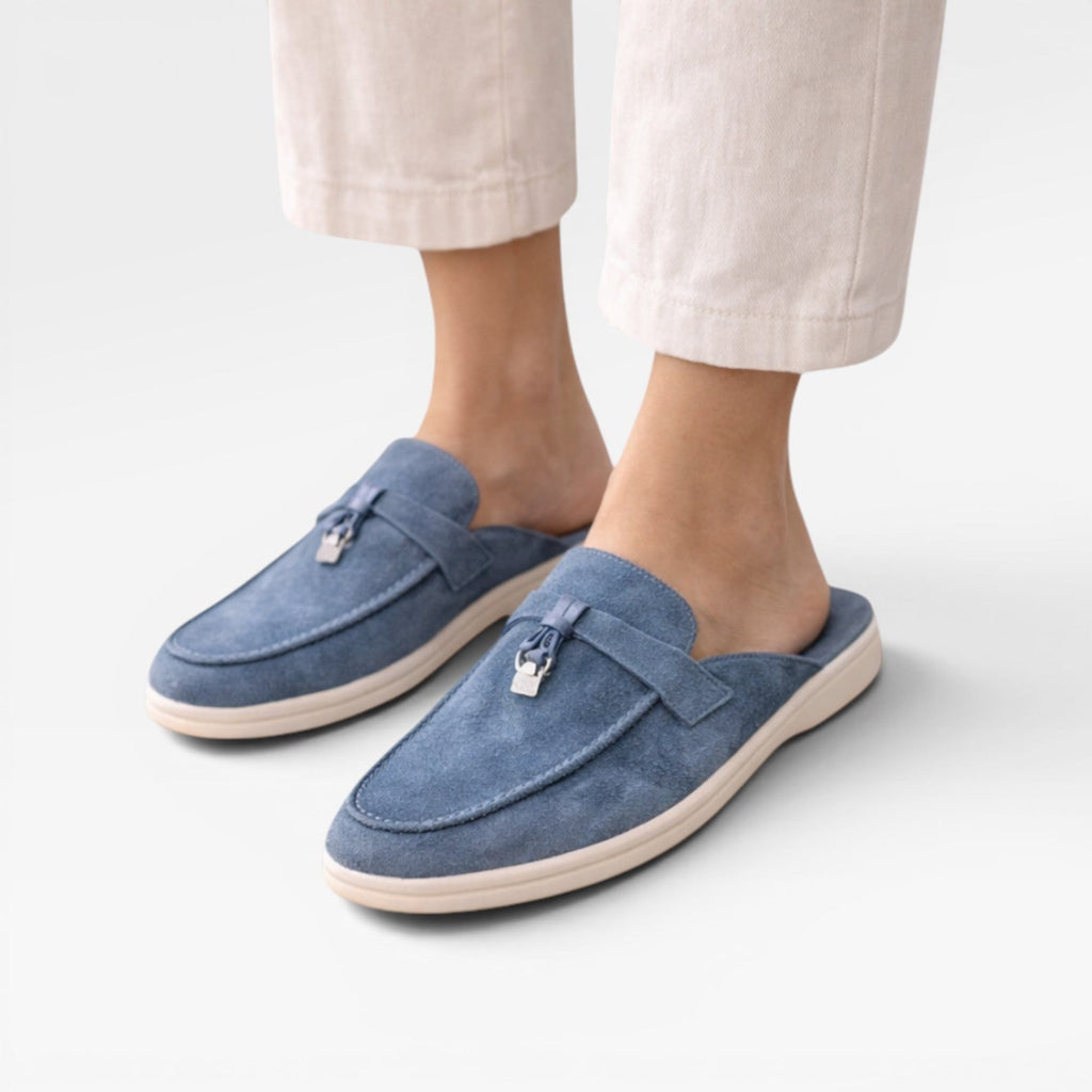 Women's Slip-On Suede Mules for Easy Comfort