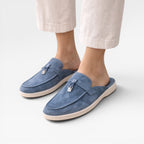 Women's Slip-On Suede Mules for Easy Comfort
