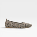 Women's Leopard-Print Knit Ballet Flats