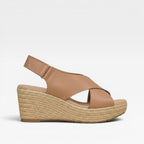 Women's Cross-Strap Espadrille Wedge Sandals