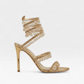 Women's Crystal Embellished Strappy Evening Sandals