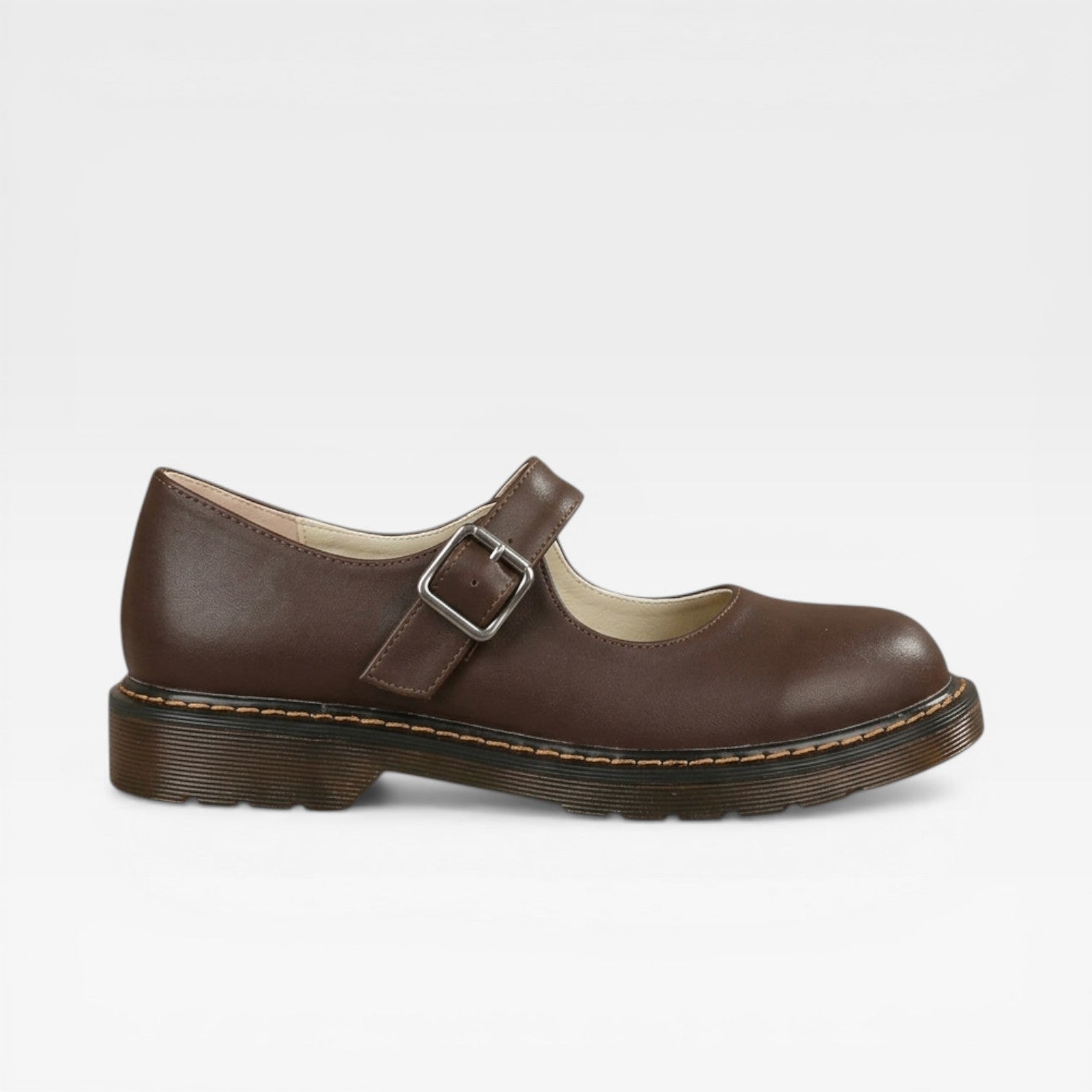 Women's Classic Mary Jane Shoes with Strap Closure