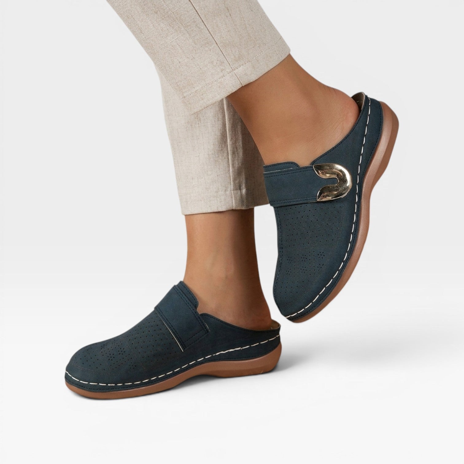 Women's Soft Slip-On Closed-Toe Mules
