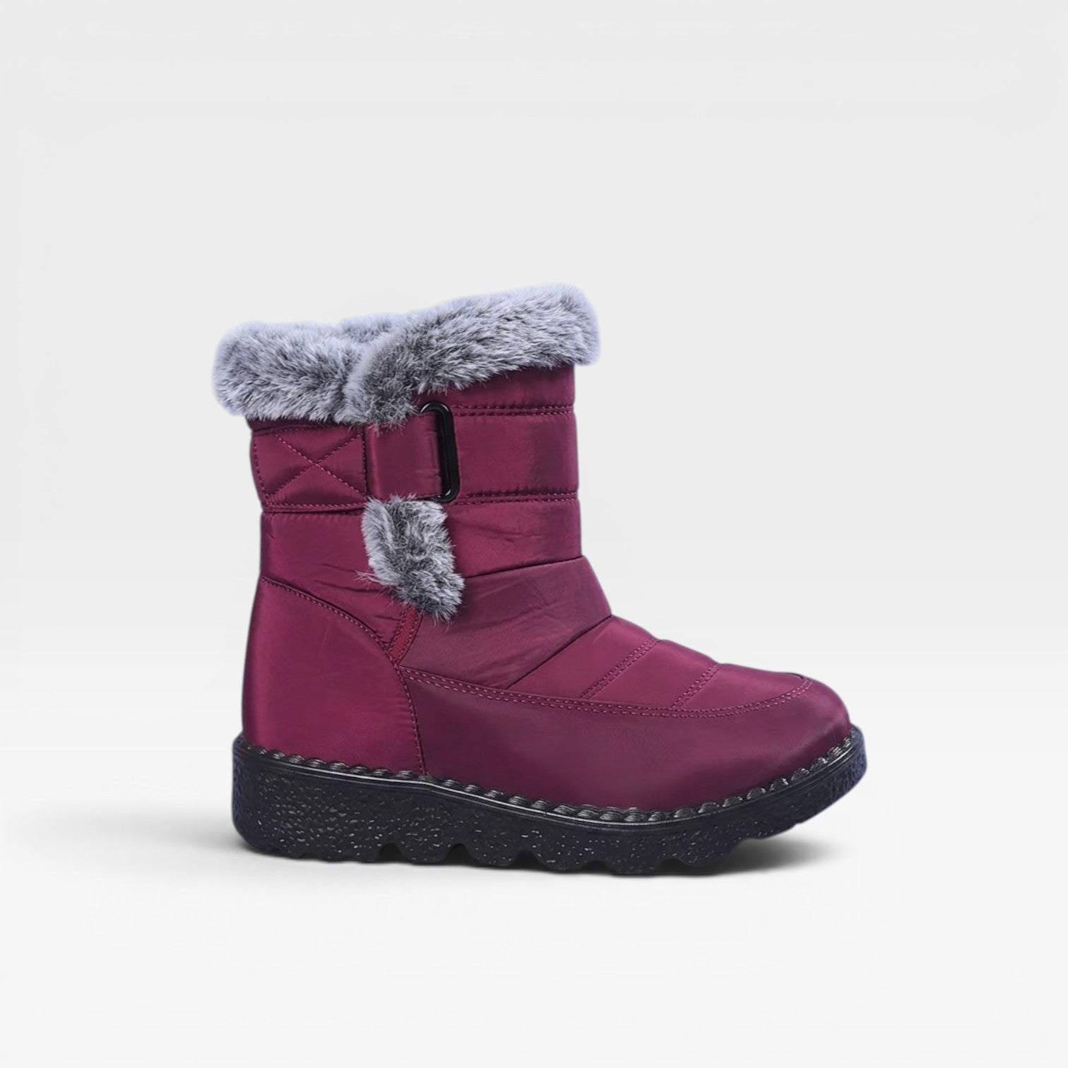 Women's Quilted Faux Fur Snow Boots