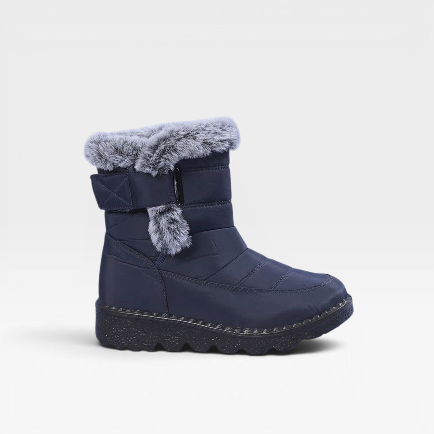 Women's Quilted Faux Fur Snow Boots