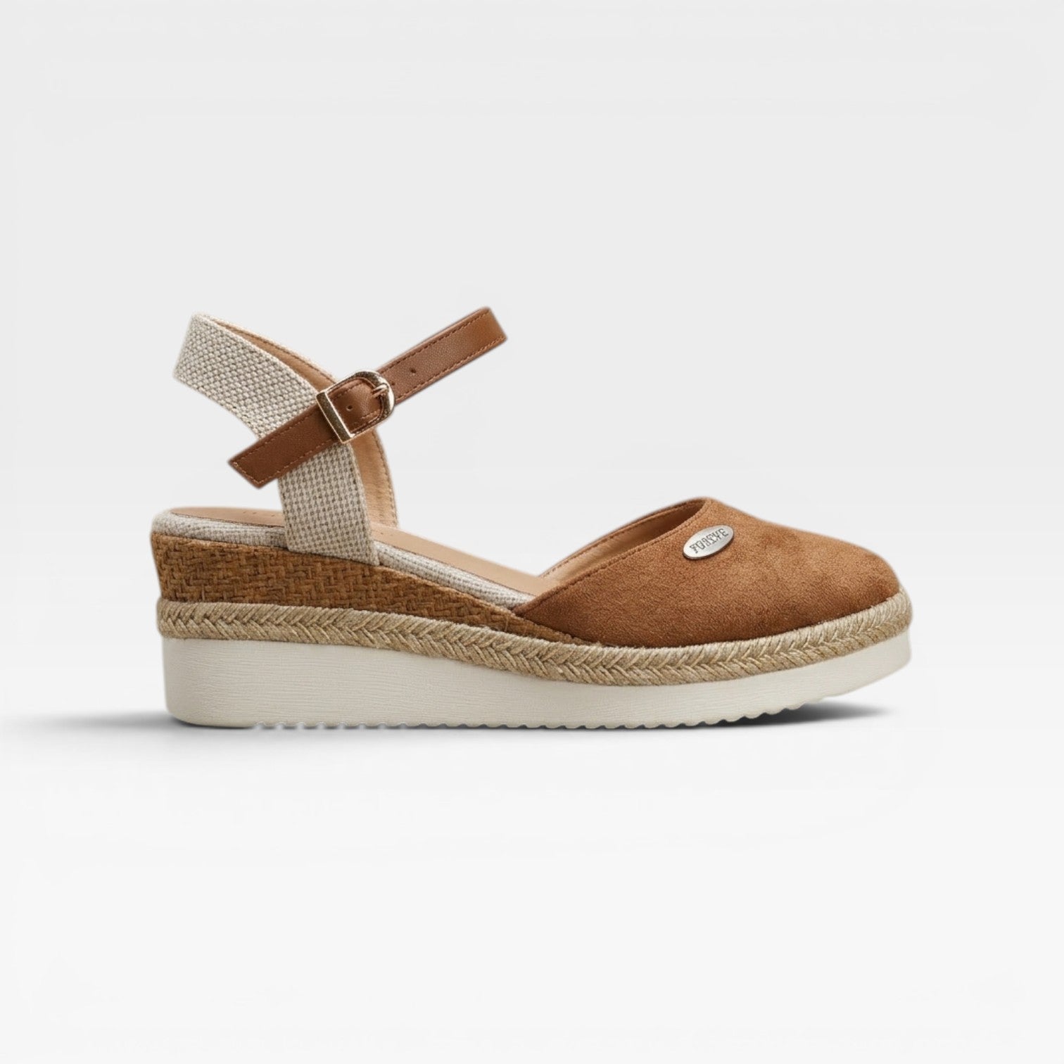 Women's Espadrille Wedge Sandals with Ankle Strap