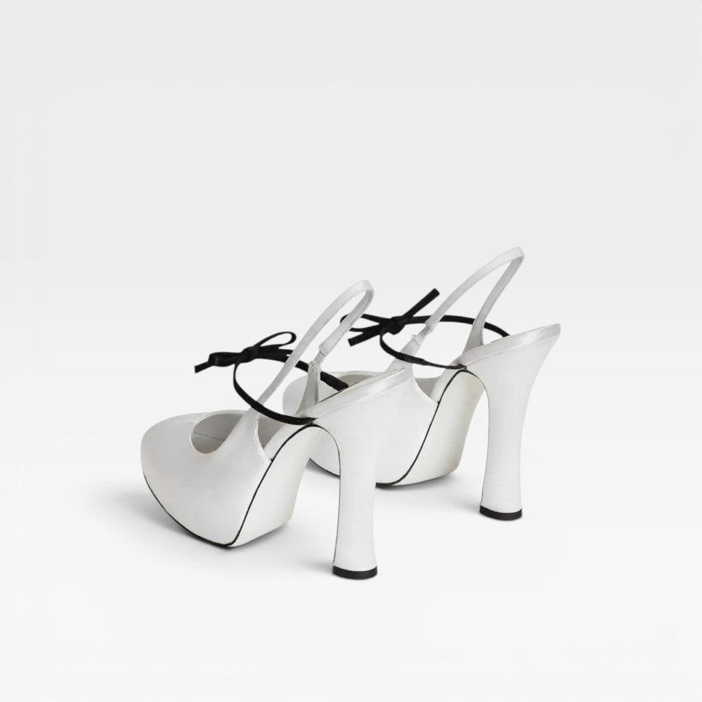 Women's Ballet Slingback Bow Heels