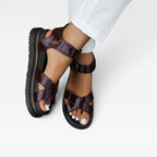 Women's Chunky Platform Cross-Strap Sandals