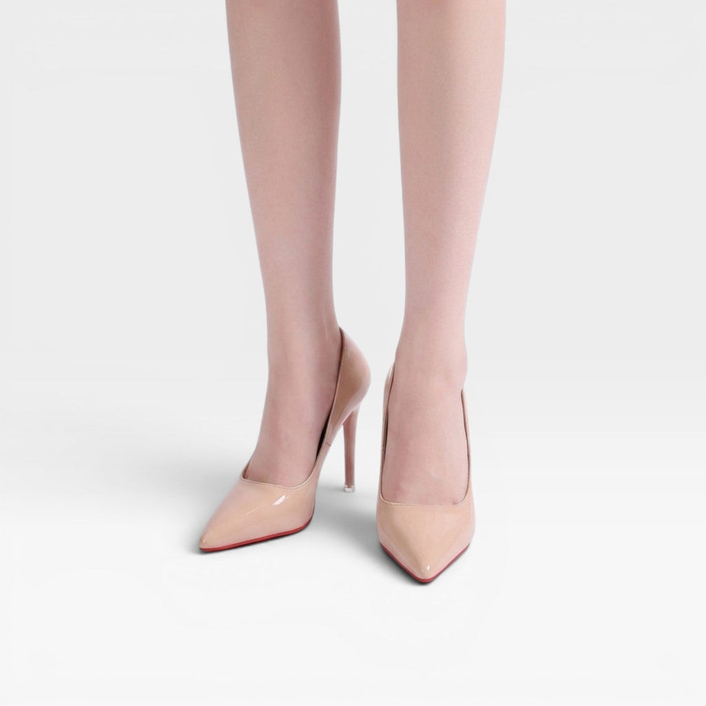 Women's Glossy Pointed-Toe Stiletto Pumps for Occasions