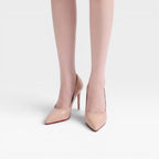 Women's Glossy Pointed-Toe Stiletto Pumps for Occasions