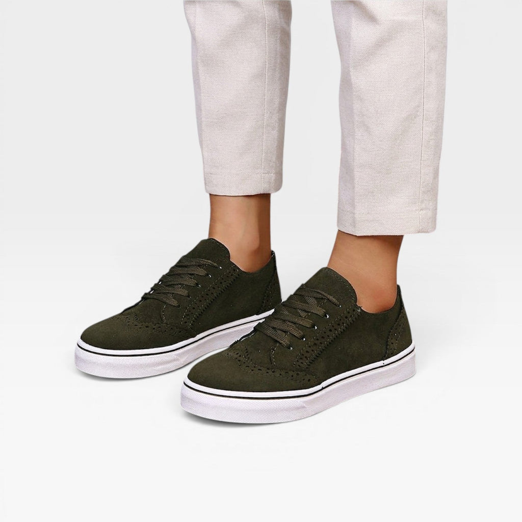 Women's Lace-Up Brogue Platform Trainers