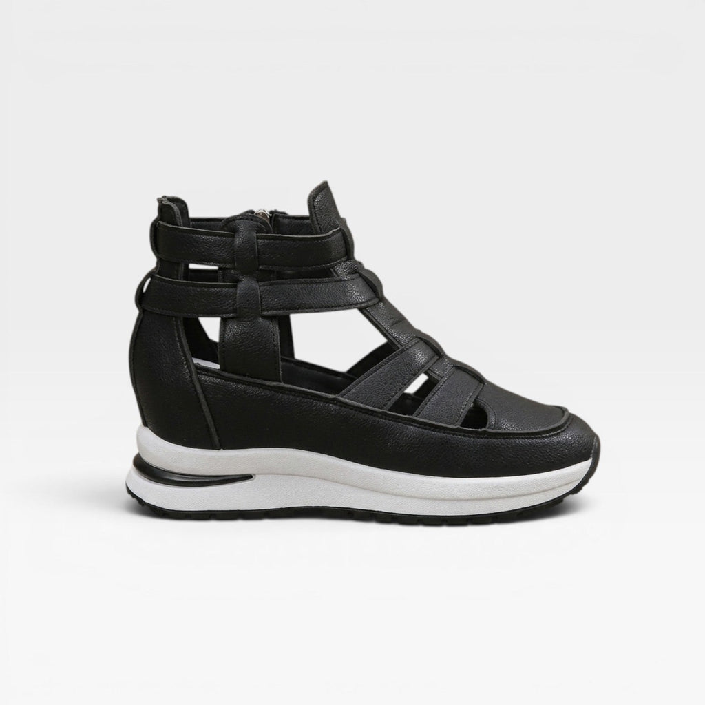 Women's Platform Wedge Cutout Sneakers