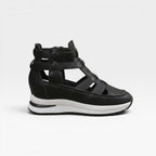 Women's Platform Wedge Cutout Sneakers