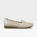 Women's Boho Floral Cutout Slip-On Flats