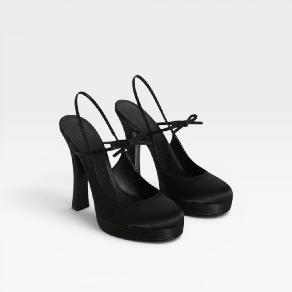 Women's Ballet Slingback Bow Heels