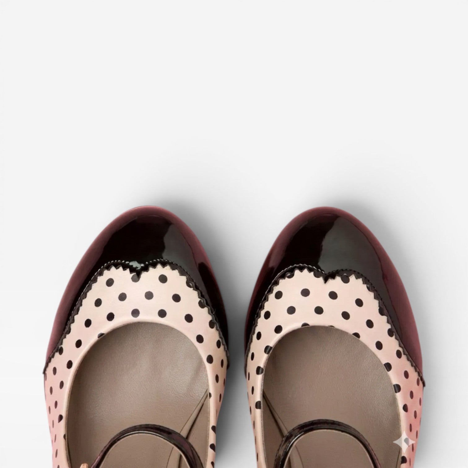 Women's Vintage Polka Dot Mary Jane Pumps