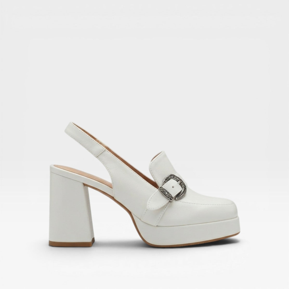 Women's Vintage Slingback Block Heel Pumps