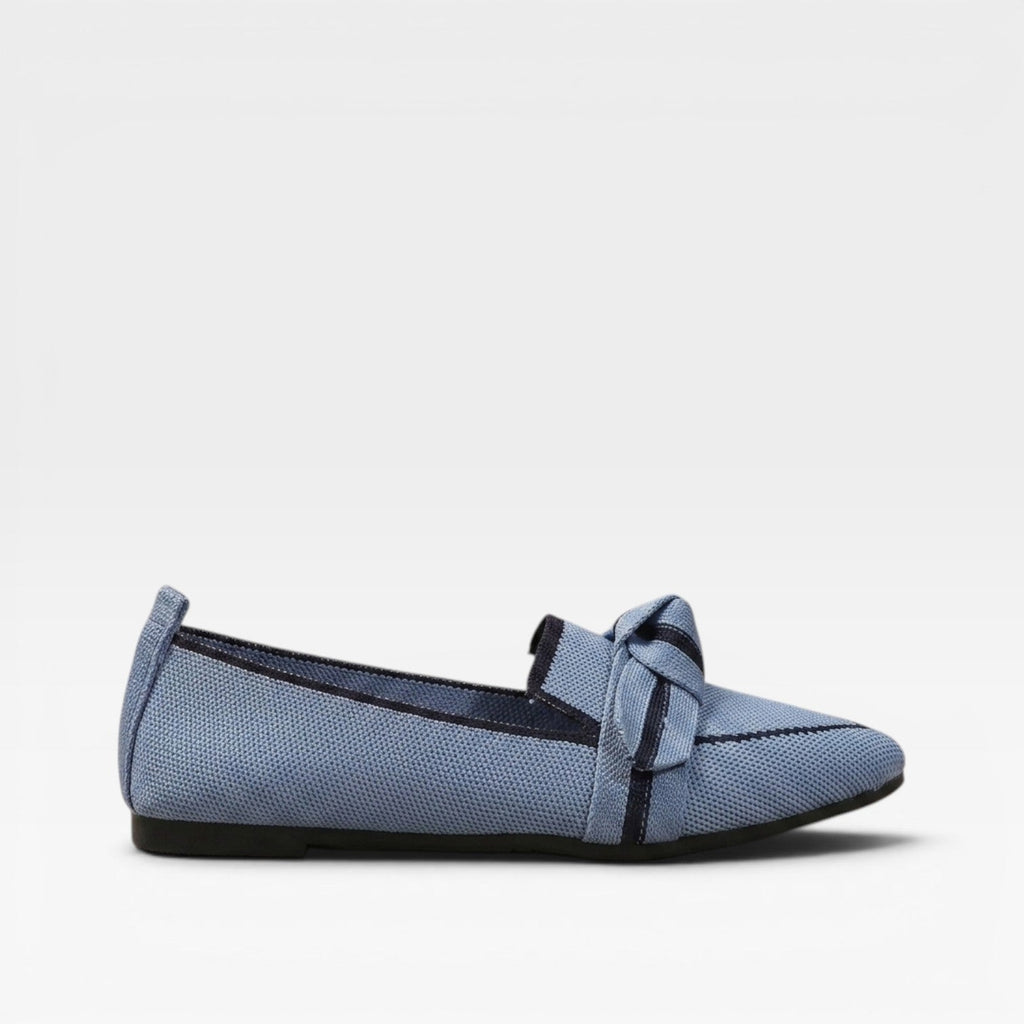 Women's Pointed-Toe Knit Slip-On Loafers