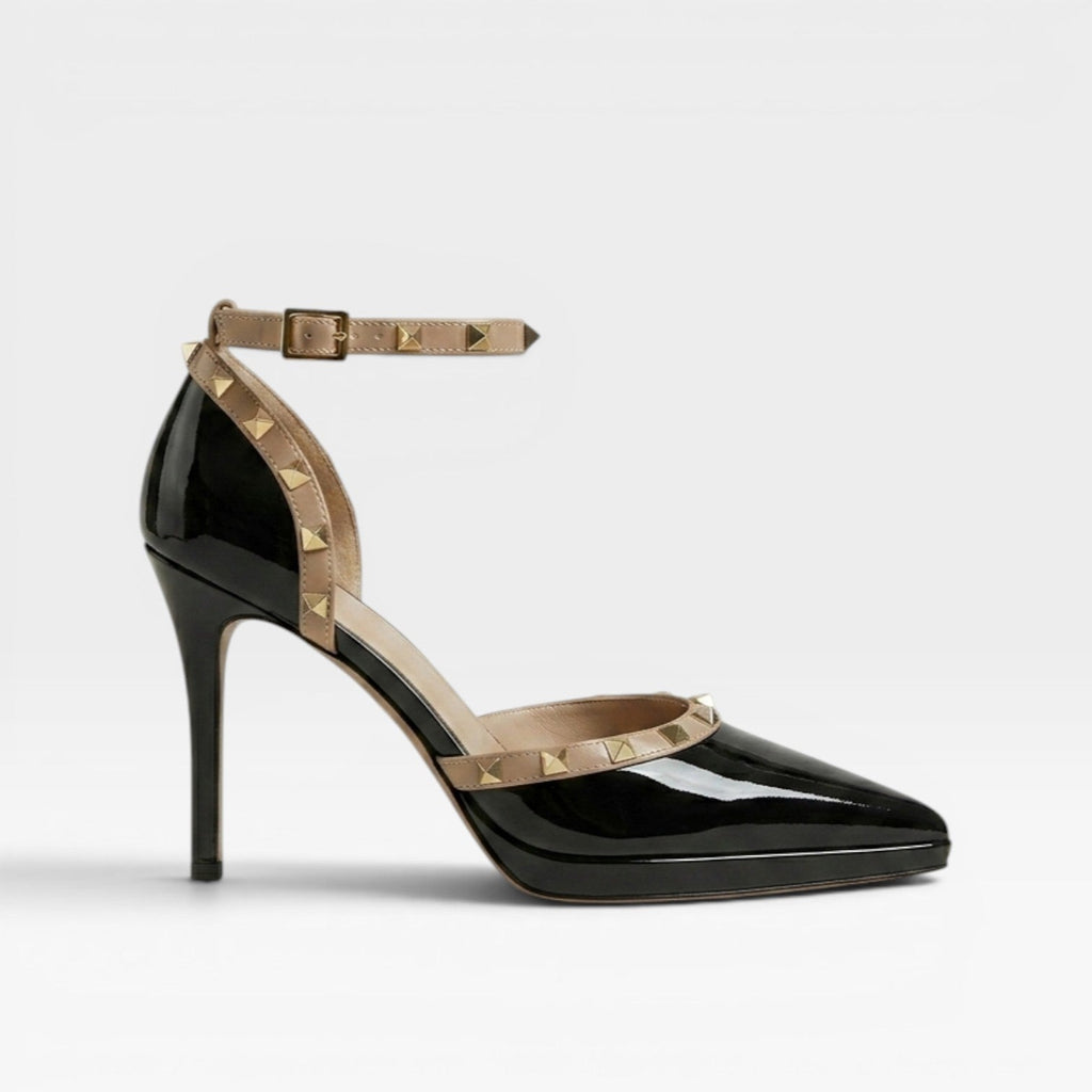 Women's Studded Strap Pointed-Toe Stiletto Pumps