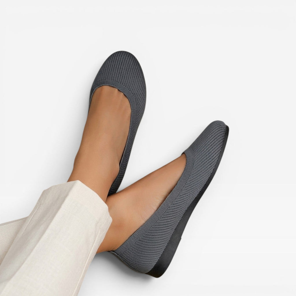 Women's Cushioned Knit Slip-On Ballet Flats