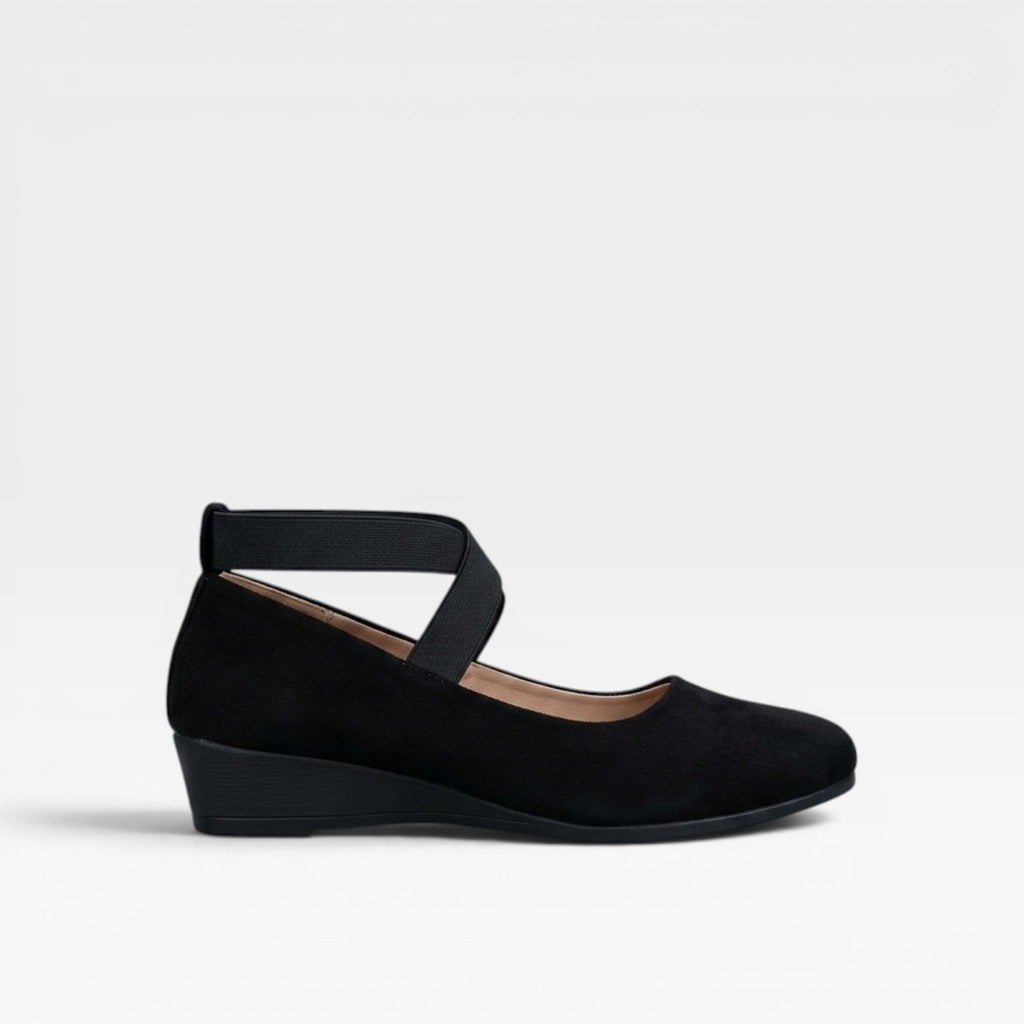 Women's Minimalist Cross-Strap Ballet Flats