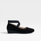 Women's Minimalist Cross-Strap Ballet Flats
