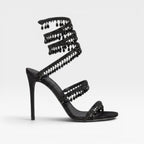 Women's Crystal Embellished Strappy Evening Sandals