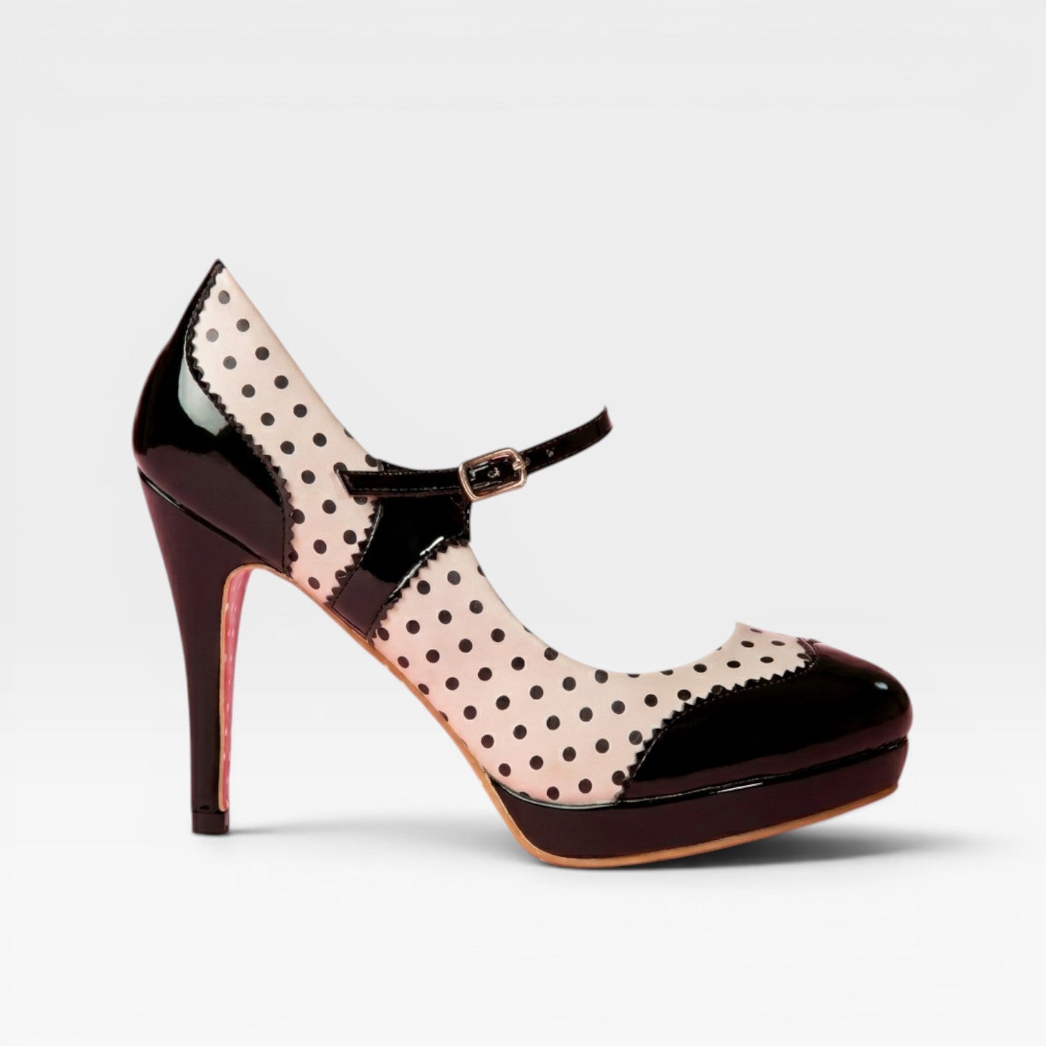 Women's Vintage Polka Dot Mary Jane Pumps