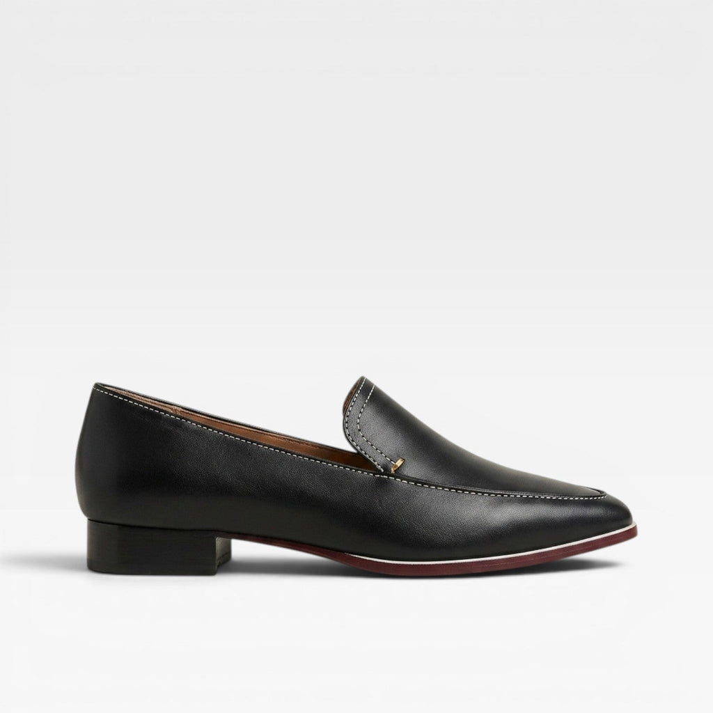 Women's Minimalist Leather Slip-On Loafers