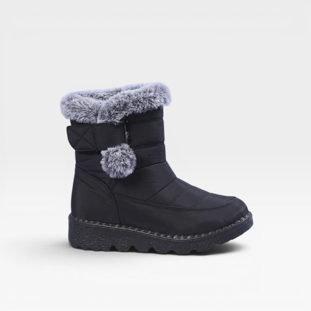 Women's Quilted Faux Fur Snow Boots
