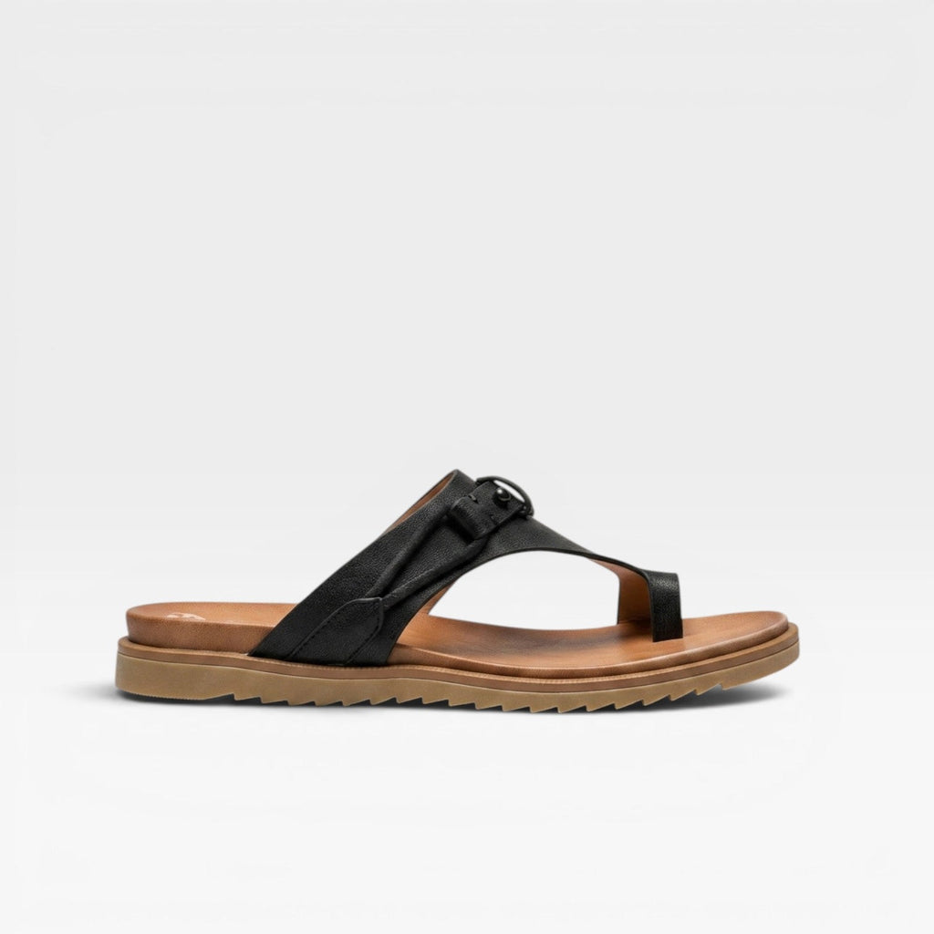 Women's Leather Toe-Loop Orthopedic Sandals