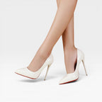 Women's Glossy Pointed-Toe Stiletto Pumps for Occasions