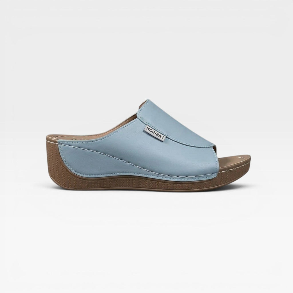 Women's Cushioned Wedge Slide Sandals